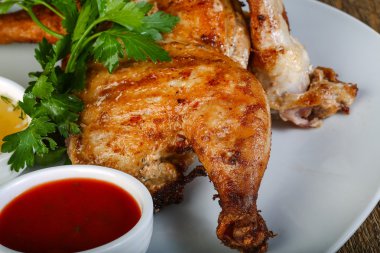 lezzetli kızarmış tavuk