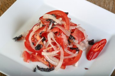 domates ve soğan salatası