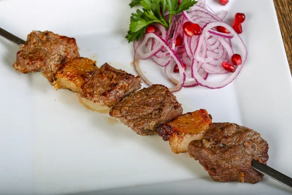 Caldo succoso agnello alla griglia — Foto Stock