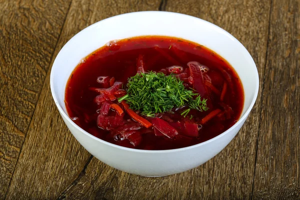 Русский традиционный суп — стоковое фото