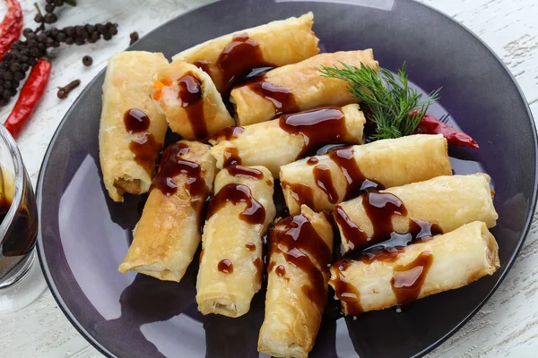 Delicious Spring rolls — Stock Photo, Image