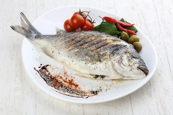 Tasty Grilled dorado — Stock Photo, Image