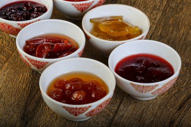 Assortie lezzetli reçel