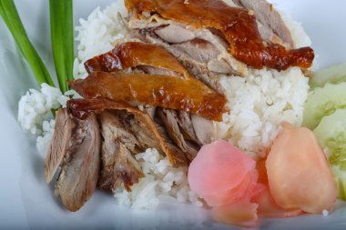 pirinç kızarmış ördek