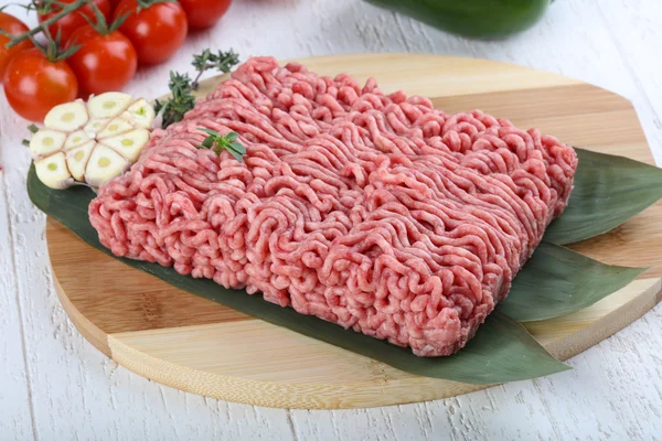 Rohes Rindfleisch mikroskopiert — Stockfoto