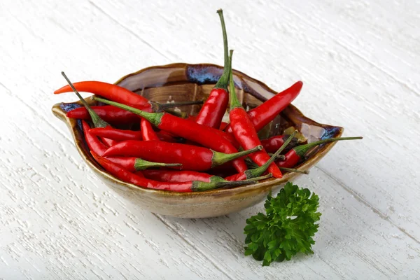 Rote Chilischoten — Stockfoto