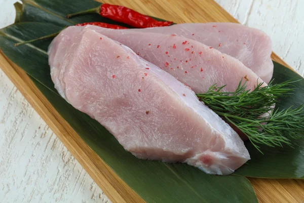 Filete de pavo crudo — Foto de Stock