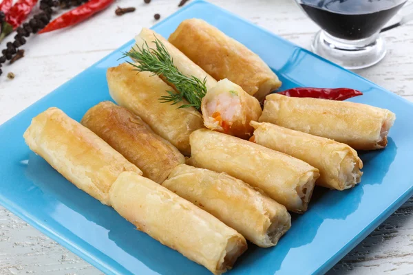 Tasty Spring rolls — Stock Photo, Image