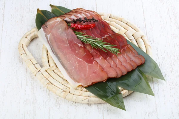 著名的西班牙 Jamon — 图库照片