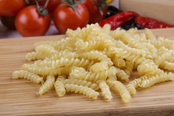 Italian pasta - fusilli — Stock Photo, Image