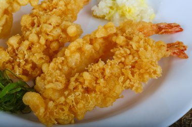 Lezzetli karides tempura