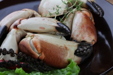 Taze deniz ürünleri Yengeç pençeleri