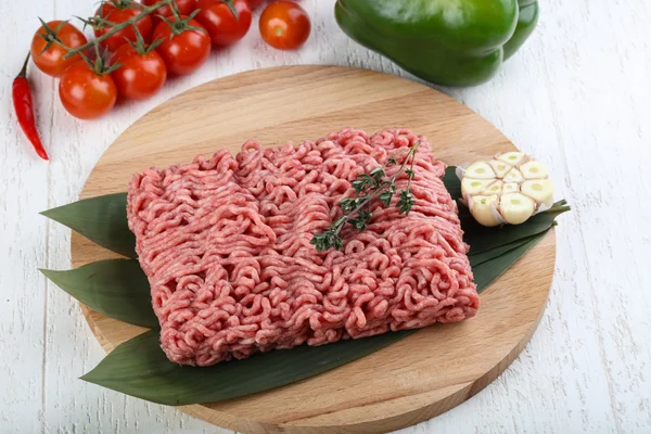 Micned raw Beef — Stock Photo, Image