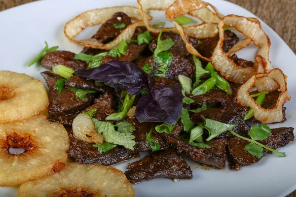 Delicious Grilled liver — Stock Photo, Image