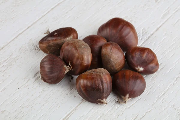 Grama de castanhas cruas — Fotografia de Stock