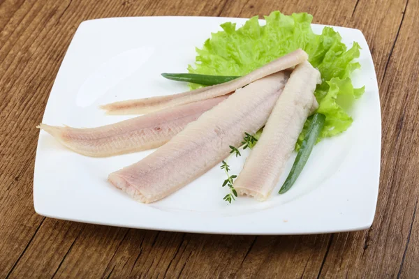 Eel fillet smoked — Stock Photo, Image