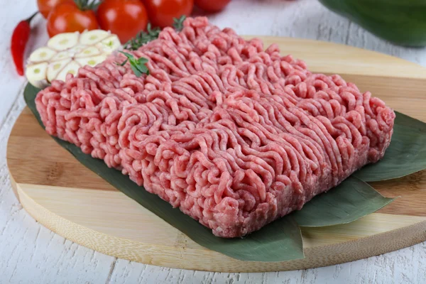 Rohes Rindfleisch mikroskopiert — Stockfoto