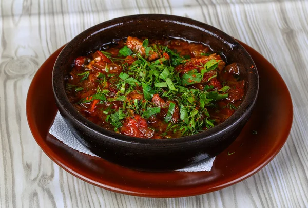 Tomate cozido no forno delicioso — Fotografia de Stock