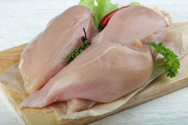Çiğ tavuk göğsü.