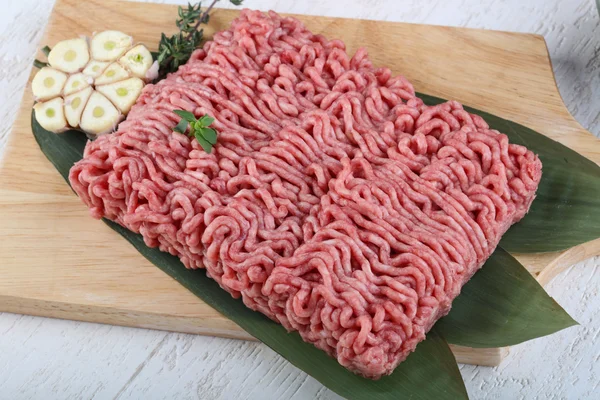 Micned raw Beef — Stock Photo, Image
