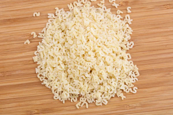 Raw pasta for kids — Stock Photo, Image