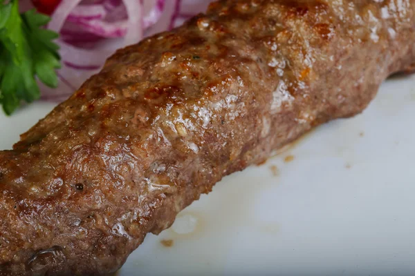 Deliziosa carne di kebab — Foto Stock