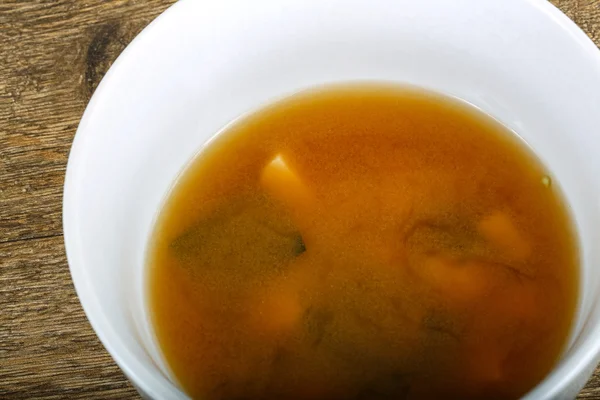 Традиционный суп мисо — стоковое фото