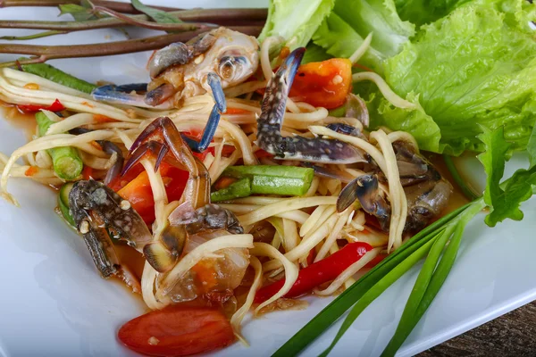 Тайский крабовый салат — стоковое фото