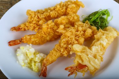 Asya karides tempura