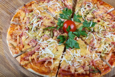 Lezzetli İtalyan pizzası