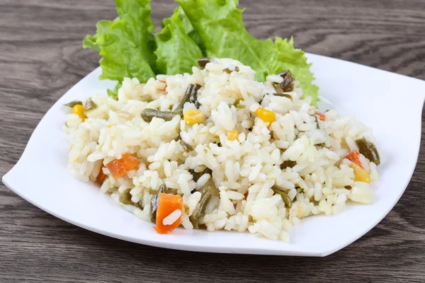 Delicious Rice with vegetables — Stock Photo, Image