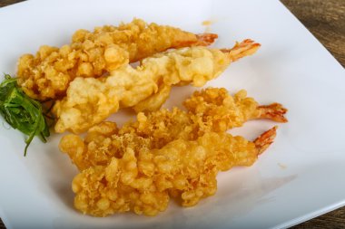 Asya karides tempura