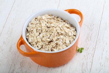 Yulaf yemek pişirmek için hazır