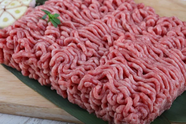 Rohes Rindfleisch mikroskopiert — Stockfoto