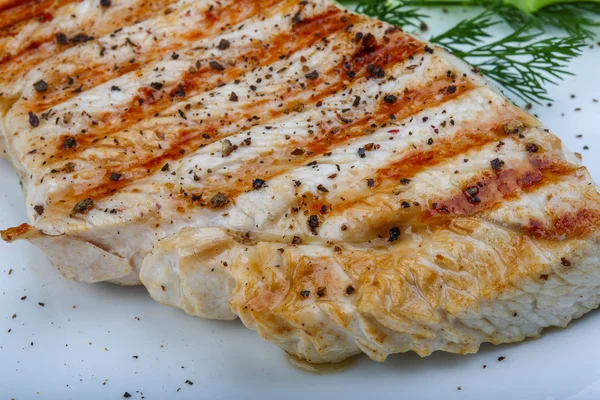 Grilled turkey steak — Stock Photo, Image