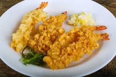 Asya karides tempura