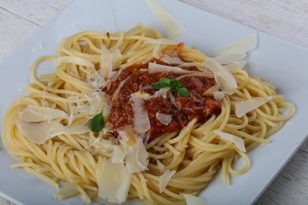 Deliziosi spaghetti bolognese — Foto Stock