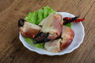 Taze deniz ürünleri Yengeç pençeleri