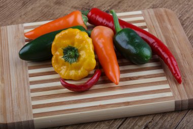 Biber karışımı yakın çekim