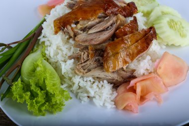 pirinç kızarmış ördek