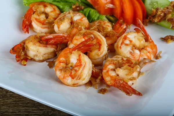 sarımsaklı kızarmış karides