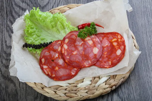 Delicious Chorizo sausage — Stock Photo, Image
