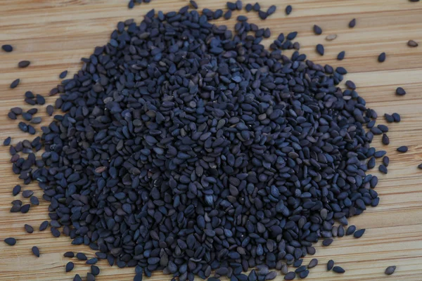 Black sesame seeds — Stock Photo, Image