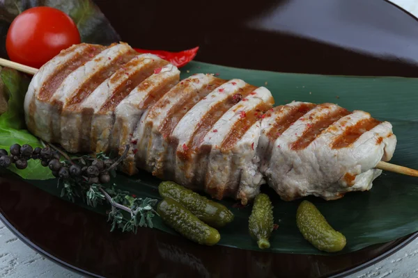 Filete de cerdo a la parrilla mignon —  Fotos de Stock