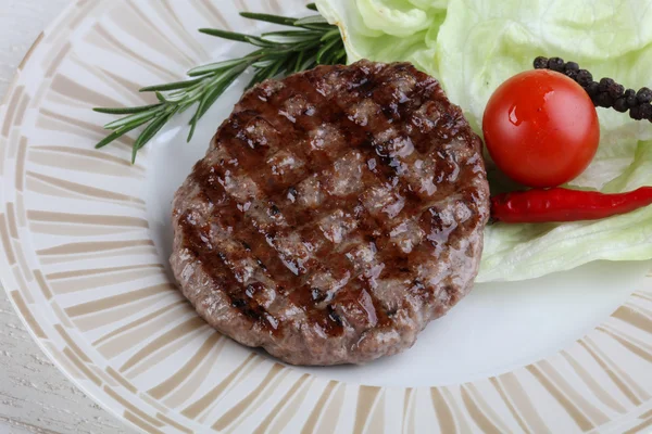 Costeleta de hambúrguer grelhada — Fotografia de Stock