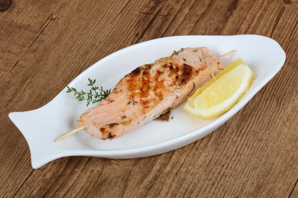 Salmone al forno saporito — Foto Stock