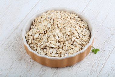 Yulaf yemek pişirmek için hazır