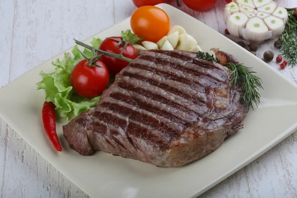 Grilovaná ribeye steak — Stock fotografie