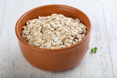 Yulaf yemek pişirmek için hazır