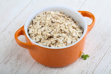 Yulaf yemek pişirmek için hazır